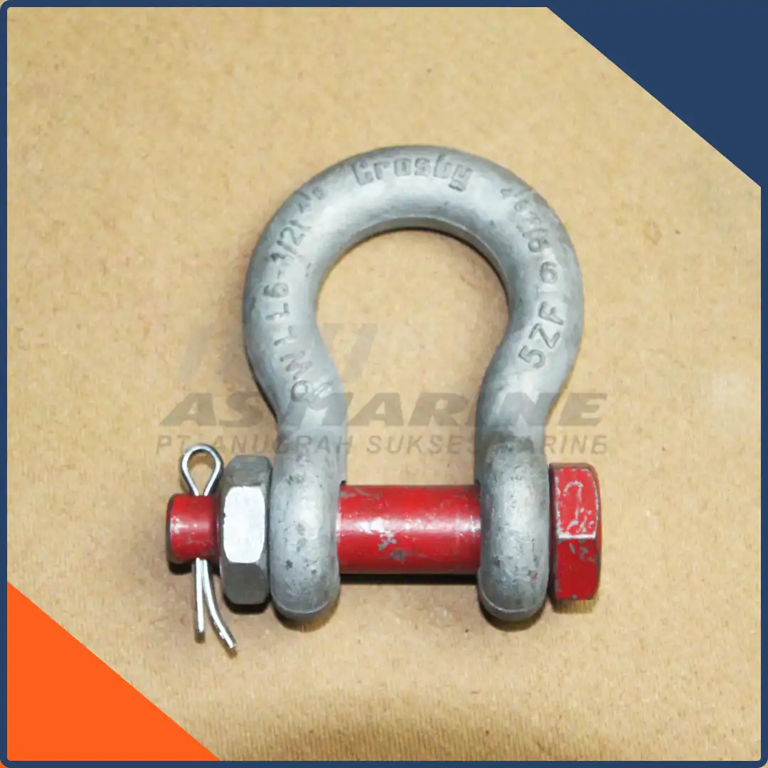 Crosby USA Bow Shackle / Segel Omega G2130 Bolt & Nut 7/8 Inch 6.5 Ton